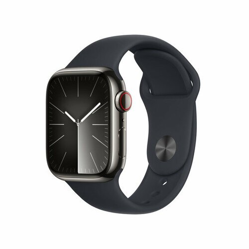 Купить Часы Apple Watch Series 9 41mm Graphite Stainless Steel Case with Sport Band S/M...