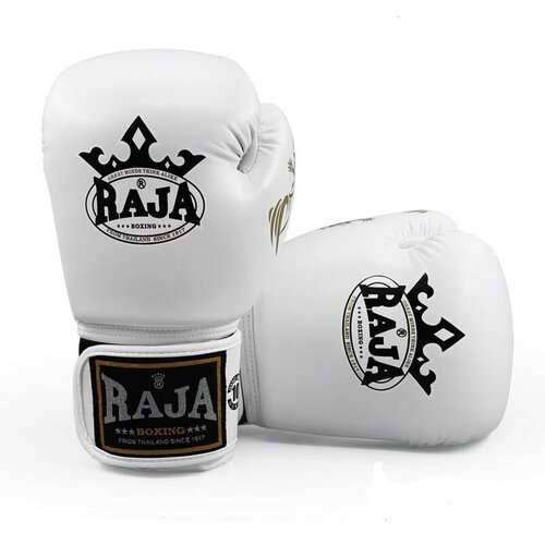 Купить Боксерские перчатки RAJA M-FIBER BW12 из японской эко-кожи "Micro-Fiber", белые...