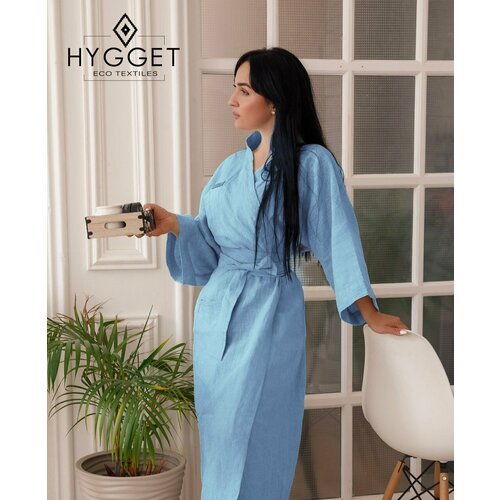 Купить Кимоно HYGGET, размер 40-42, голубой
Стильный и очень удобный халат-кимоно из ум...