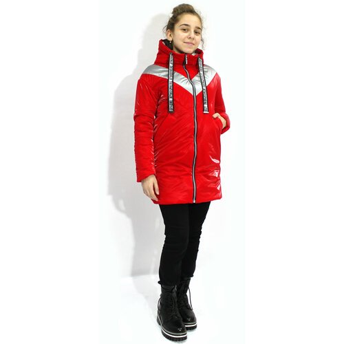 Купить Куртка Эврика, размер 140-72-60, красный
Стильная удлинненая куртка для девочки...