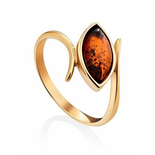 Купить Кольцо, янтарь, безразмерное, золотой
Изящное кольцо из пробы «Адажио», украшенн...