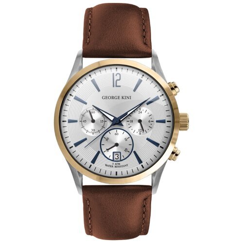 Купить Наручные часы GEORGE KINI Infinity GK.41.7.1SY.1BU.1.3.0, серебряный, коричневый...