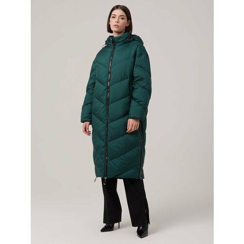 Купить Пальто ELEGANZZA, размер 52, зеленый
Женское пальто оверсайз силуэта с капюшоном...