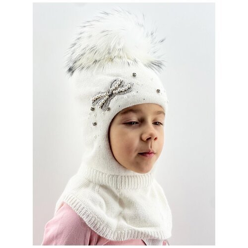 Купить Шапка mialt, размер 48-50, белый
Шапка-шлем для девочки Джульетта, цвет белый, р...