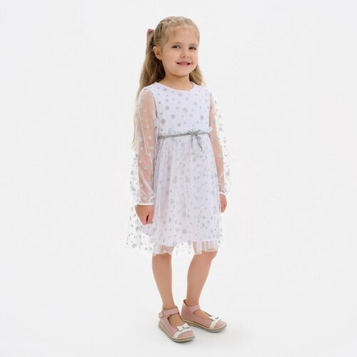 Купить Платье детское "Снежинка" KAFTAN р. 30 (98-104 см) 9071674
Цвет - Белый. Для ког...