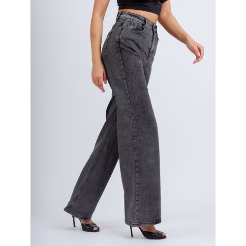 Купить Джинсы широкие , размер 28, серый
Эти трендовые широкие джинсы выполнены из плот...