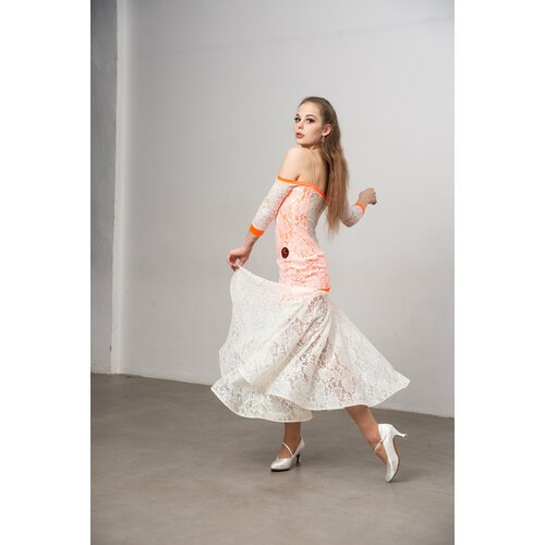 Купить Платье размер 42/44, оранжевый, белый
Оригинальное платье женское для танцев от...