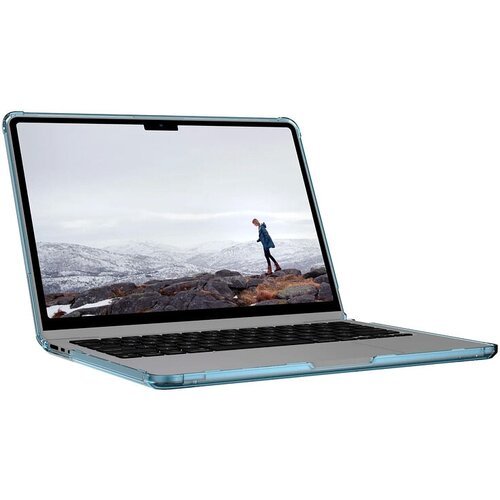 Купить Чехол-накладка UAG [U] Lucent Cerulean для MacBook Air 13" (2022 M2), лазурный г...