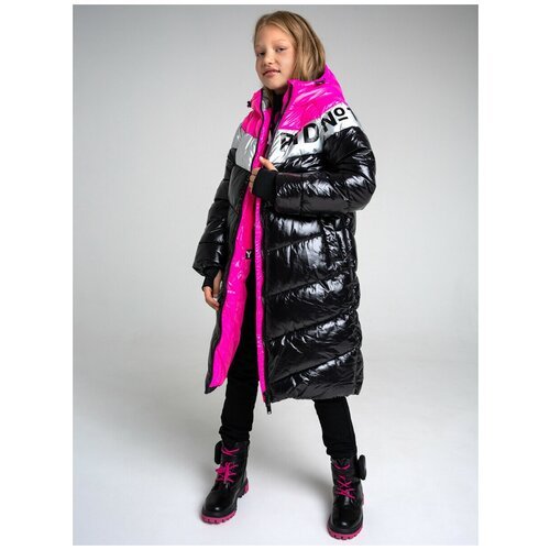 Купить Куртка playToday, размер 140, черный
Пальто зимнее из материала c ветро- и водоо...