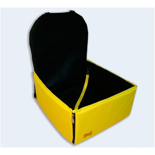 Купить Автогамак Melenni Эконом желтый/черный, 45x45x57(высота спинки)x21(высота бортов...
