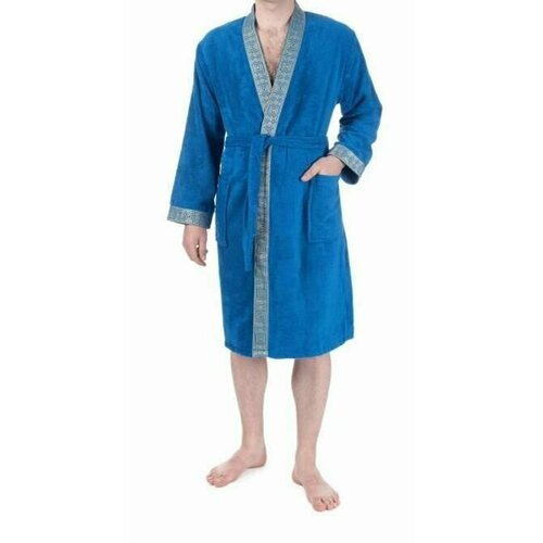 Купить Халат Cleanelly, размер 46, синий
Универсальный халат из натурального хлопка .<b...