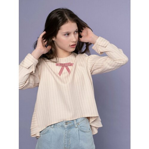 Купить Блуза Ole!Twice, размер 158, бежевый, розовый
Игривая и стильная блуза с фигурны...