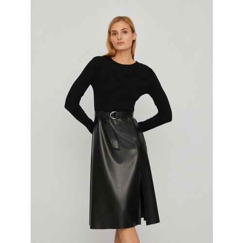 Купить Платье Zolla, размер L, черный
Чёрное женское платье комбинированной модели с эл...