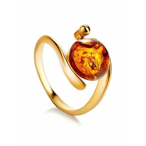 Купить Кольцо, янтарь, безразмерное, золотой, коричневый
Стильное и яркое кольцо из и ц...