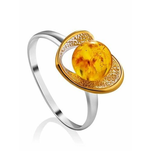 Купить Кольцо, янтарь, безразмерное, мультиколор
Нежное кольцо из с пой, украшенное янт...