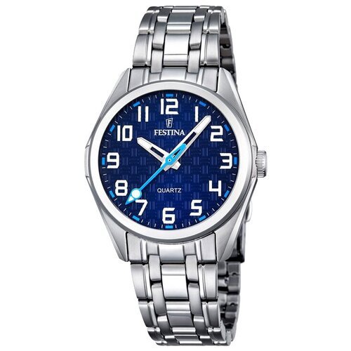 Купить Наручные часы FESTINA, серебряный
<p>Оригинальные унисекс кварцевые наручные час...