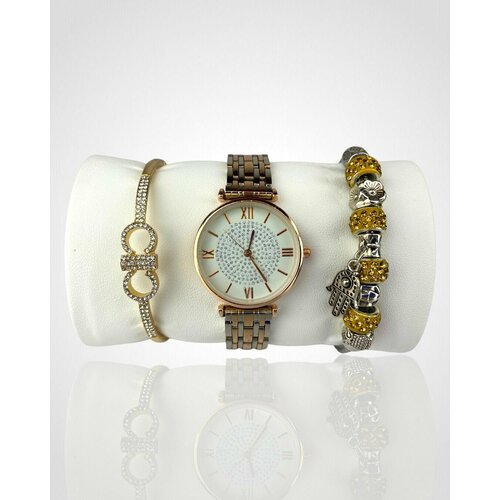 Купить Наручные часы, серебряный, белый
Шикарный подарочный набор часы женские с двумя...
