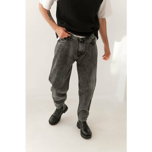 Купить Джинсы , размер 38-40, серый
Мужские джинсы бананы JEXY: стиль и комфорт<br><br>...