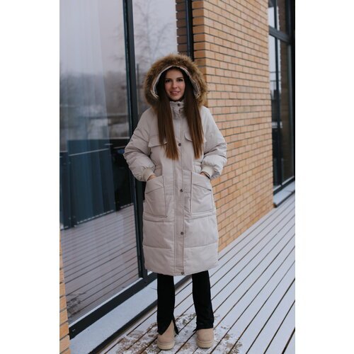 Купить Куртка , размер 46/48, бежевый
Куртка зимняя женская с капюшоном, кулиска внутри...