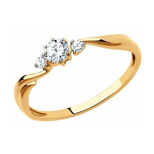Купить Кольцо Diamant online, золото, 585 проба, фианит, размер 16
<p>В нашем интернет-...