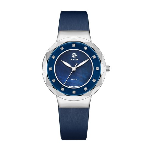 Купить Наручные часы УЧЗ 3026L-9, серебряный, синий
Наручные кварцевые женские часы про...