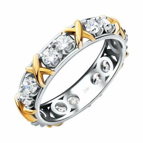 Купить Кольцо Diamant online, белое золото, 585 проба, фианит, размер 18
<p>В нашем инт...