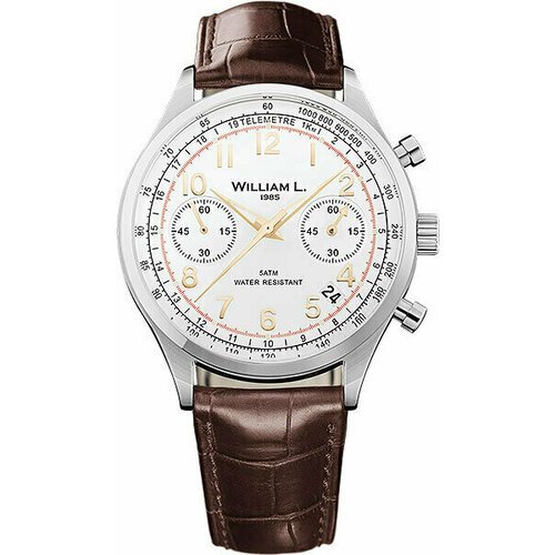Купить Наручные часы Классика, серебряный, коричневый
История бренда William L. началас...