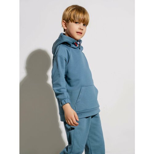 Купить Худи MMPLAY, размер 134, серый, синий
Худи для мальчика, удлиненная, с двушовным...