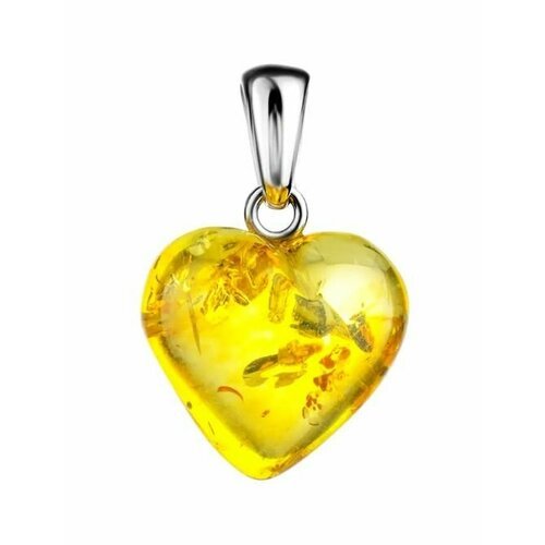 Купить Подвеска, янтарь, мультиколор
Подвеска в форме сердца из и цельного лимонного ян...