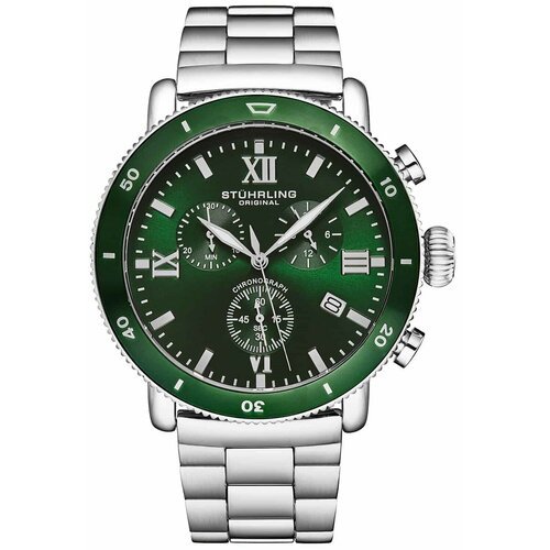 Купить Наручные часы STUHRLING Monaco, зеленый, серебряный
Мужские часы. Коллекция Mona...