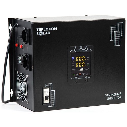 Купить ИБП с двойным преобразованием TEPLOCOM TEPLOCOM SOLAR-1500 черный
220 В, 1500 ВА...