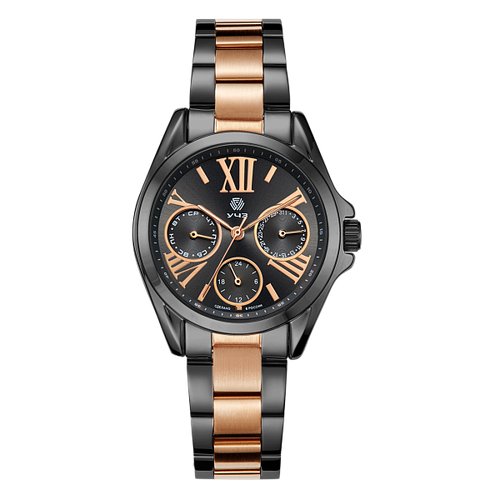 Купить Наручные часы УЧЗ 3040B-5, черный, золотой
Строгие формы в утонченном женственно...