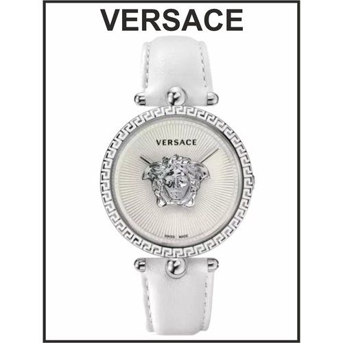 Купить Наручные часы Versace Женские наручные часы Versace белые кожаные кварцевые ориг...