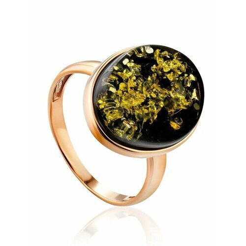 Купить Кольцо, янтарь, безразмерное, зеленый, золотой
Кольцо овальной формы из и тёмно-...