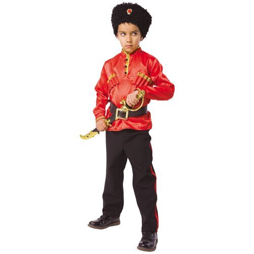 Купить Костюм пуговка, размер 110, красный/черный
В карнавальном костюме Казак мальчик...