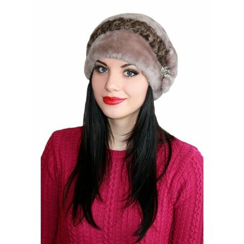Купить Шапка Lemmex Шапка "Скандинавка", размер 57-58, коричневый
Зимняя женская шапка...