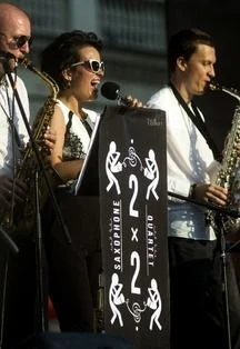 2x2 Saxophone Quartet и Лина Нова. Джаз на сцене Noisy River — Noisy River — афиша