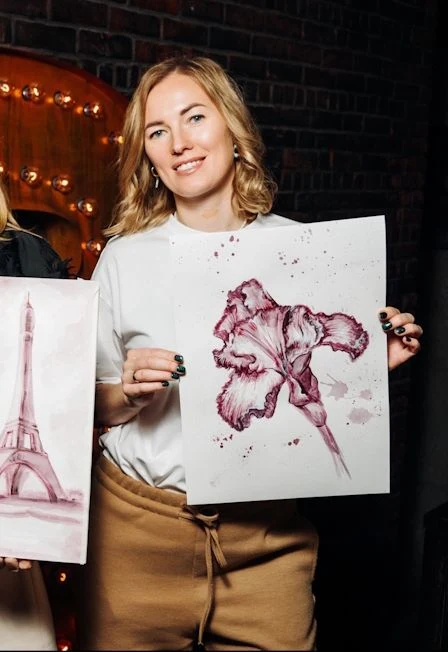 Арт-вечеринка Artvibes. Рисуем вином в ресторане "Тиландер" — Tillander — афиша