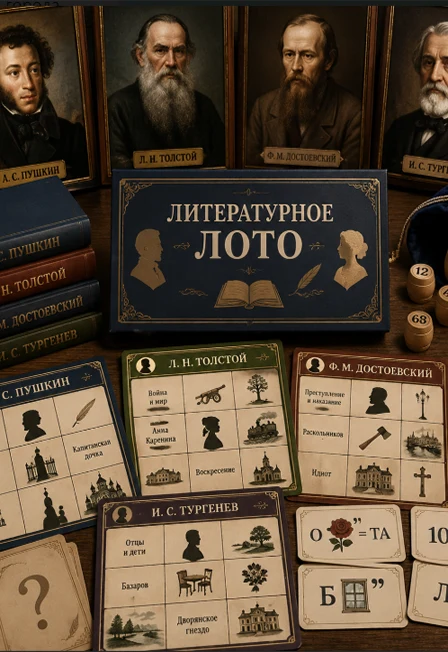 Играем в классиков. Литературное лото — Центральная городская детская библиотека им. А. П. Гайдара (отдел обслуживания) — афиша