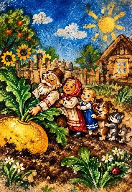 Репка — Детский Театр песка и теней Скарабей — афиша