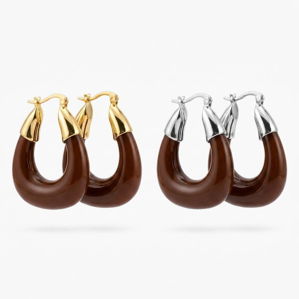 Серьги "Brown" - фото 2