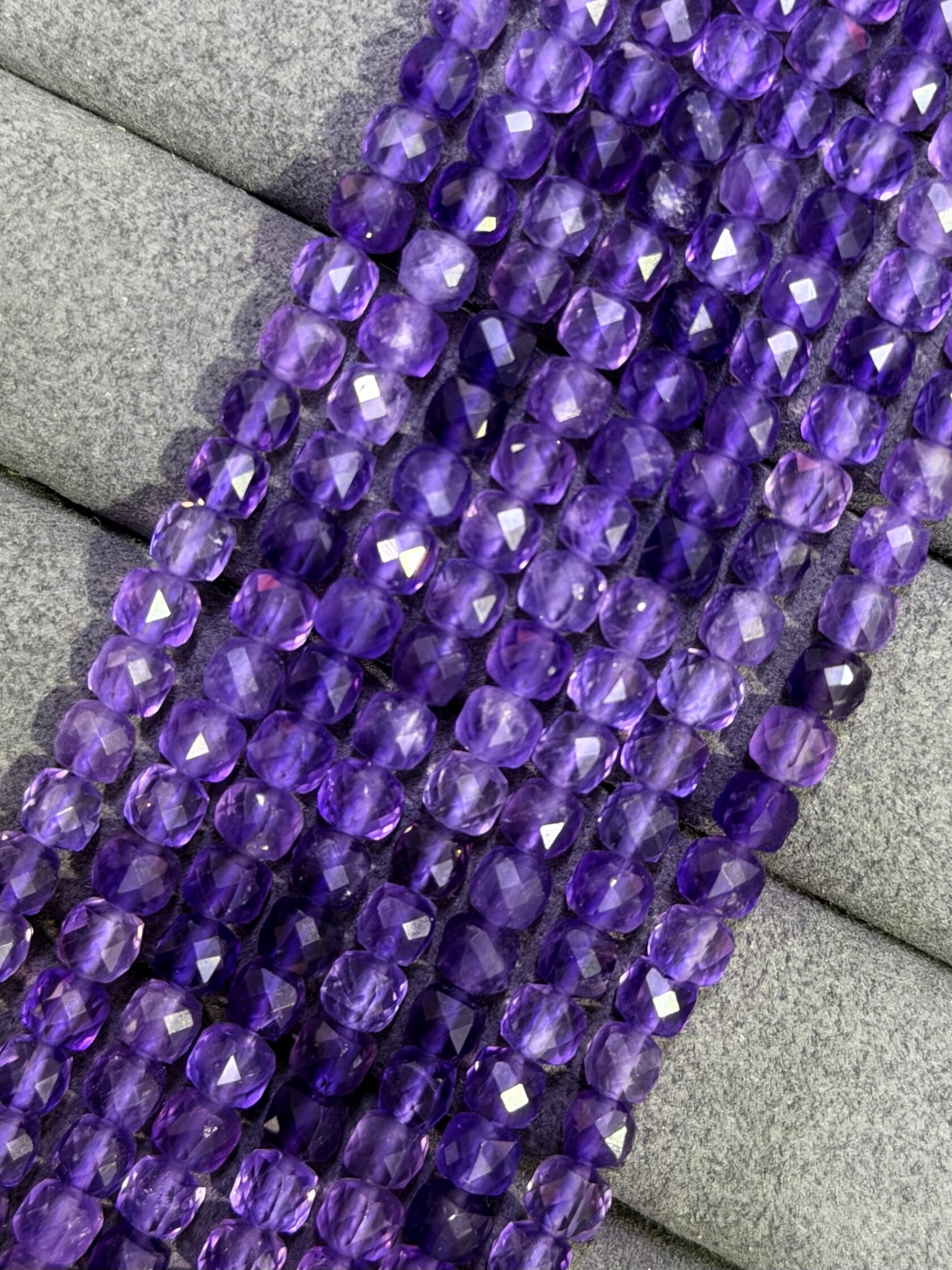 Аметист "Кубик" гранёный — фото 2