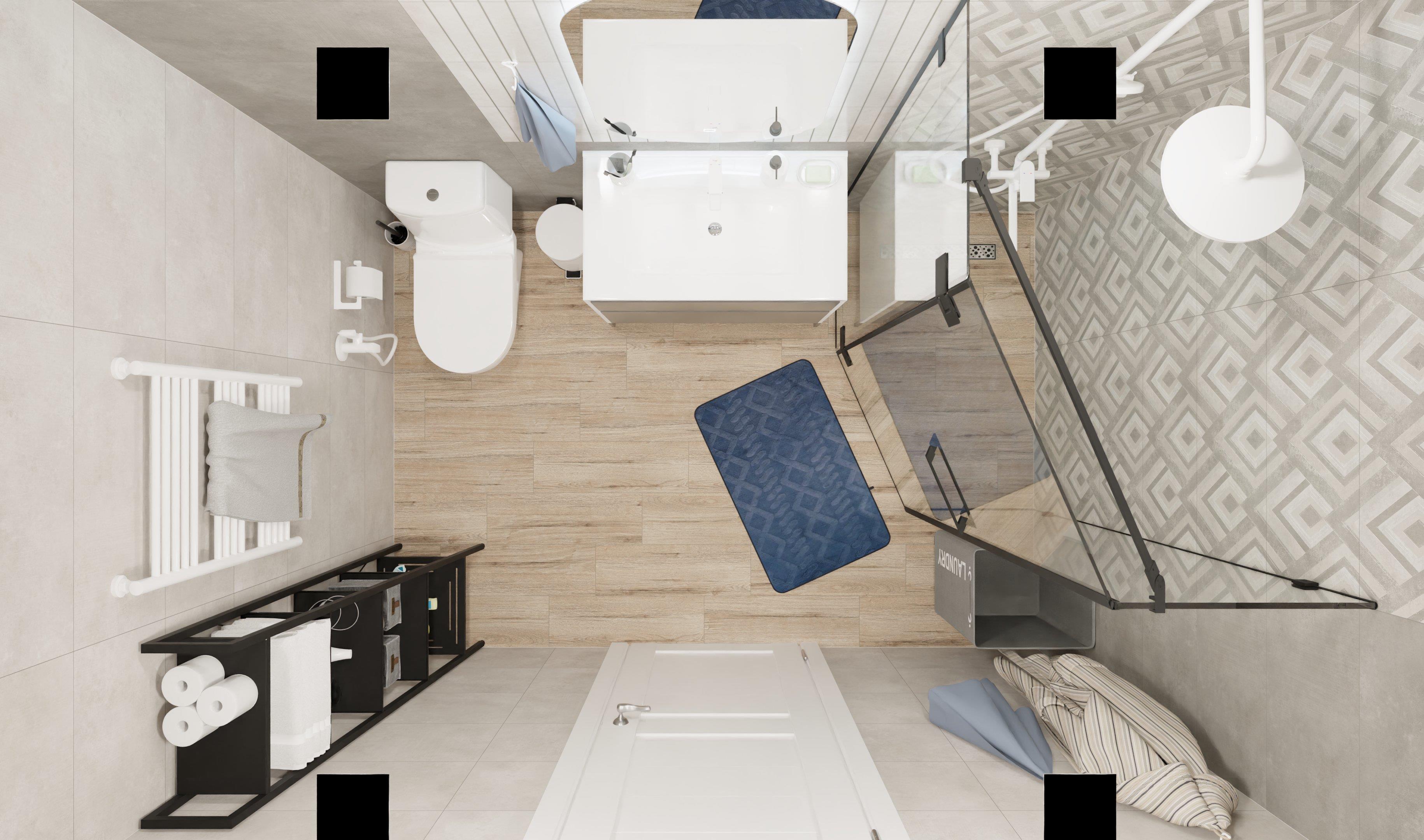 Ванная в благородных серых тонах 4 Ванная в благородных серых тонах 4