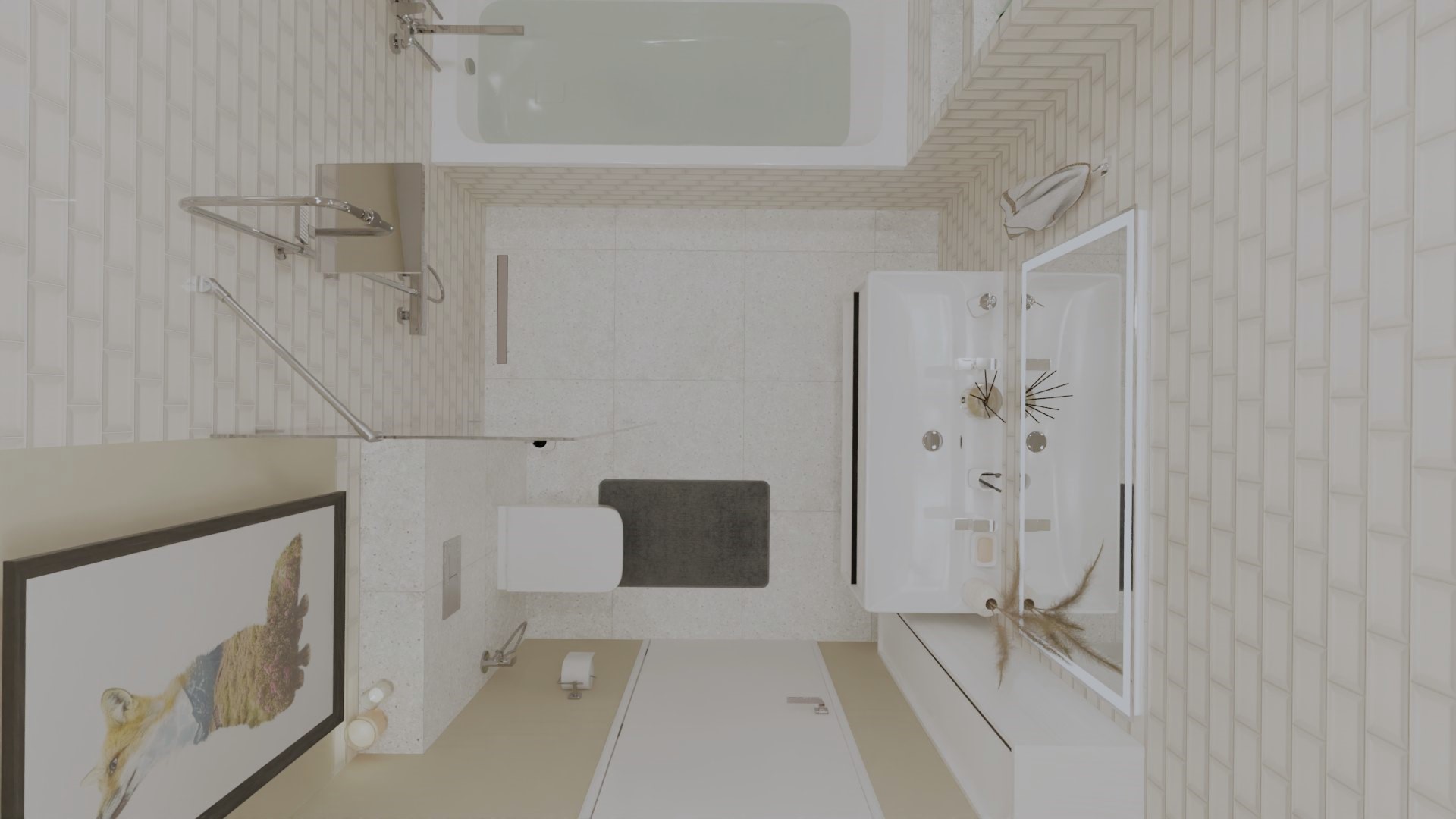 Ванная в ретро-стиле 1