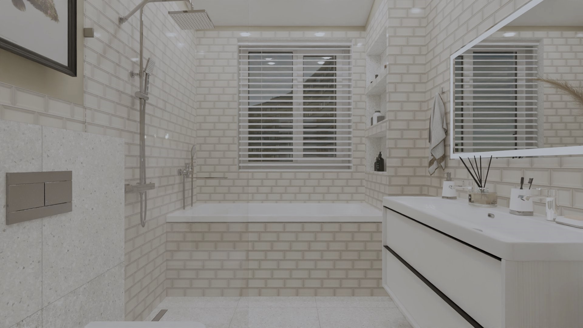 Ванная в ретро-стиле