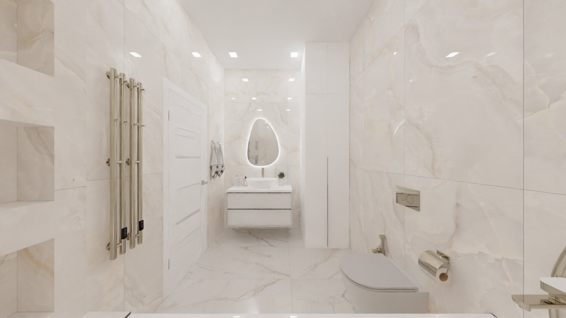 Мраморная эстетика ванной комнаты Мраморная эстетика ванной комнаты