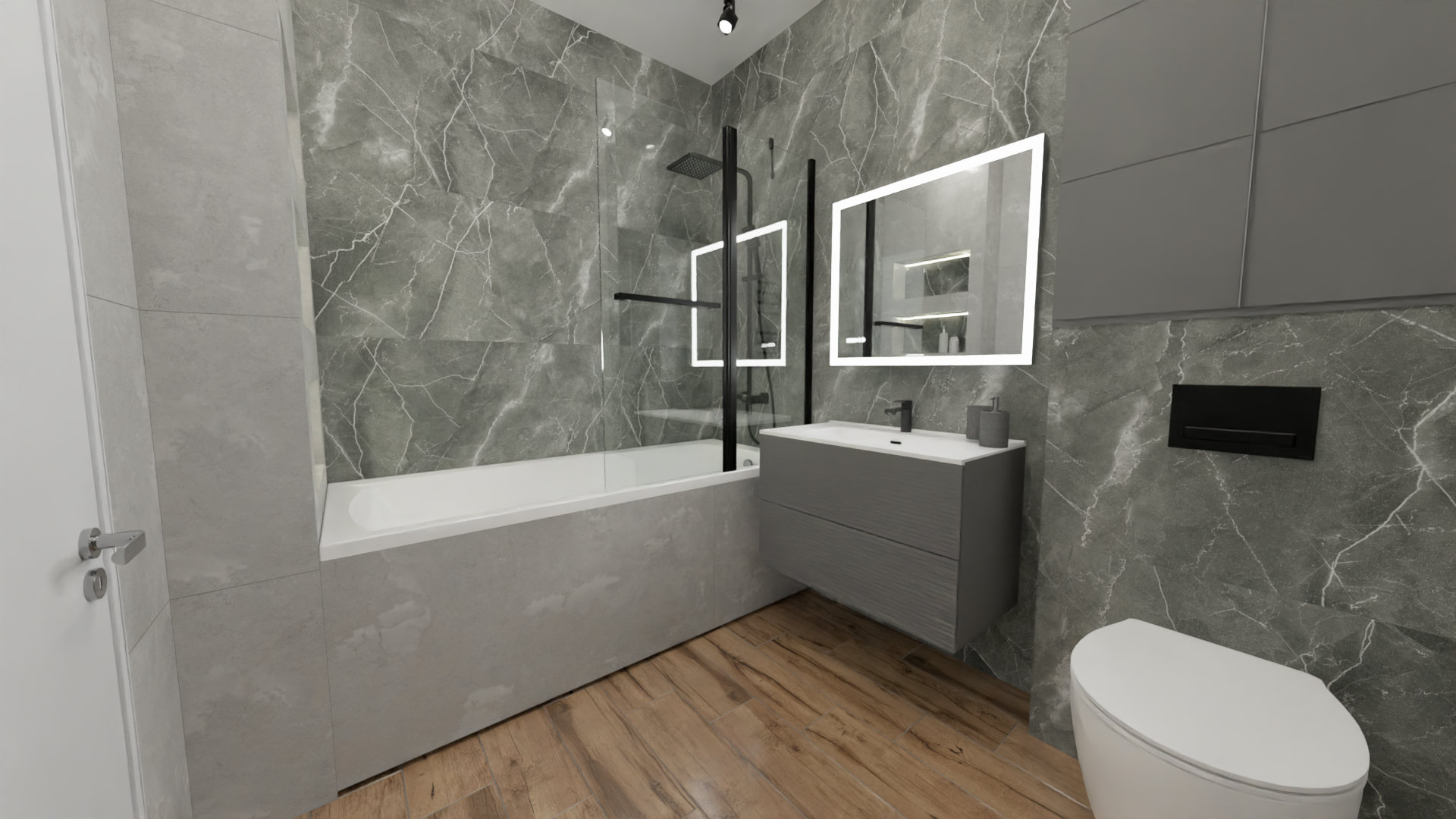 Санузел в стиле лофт с акцентом на практичность 4