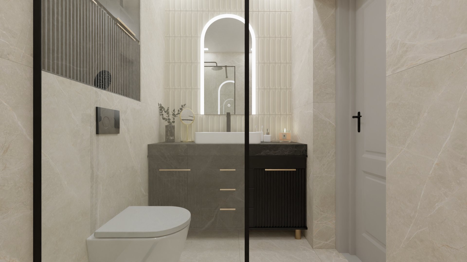 Маленькая элегантная ванная Маленькая элегантная ванная