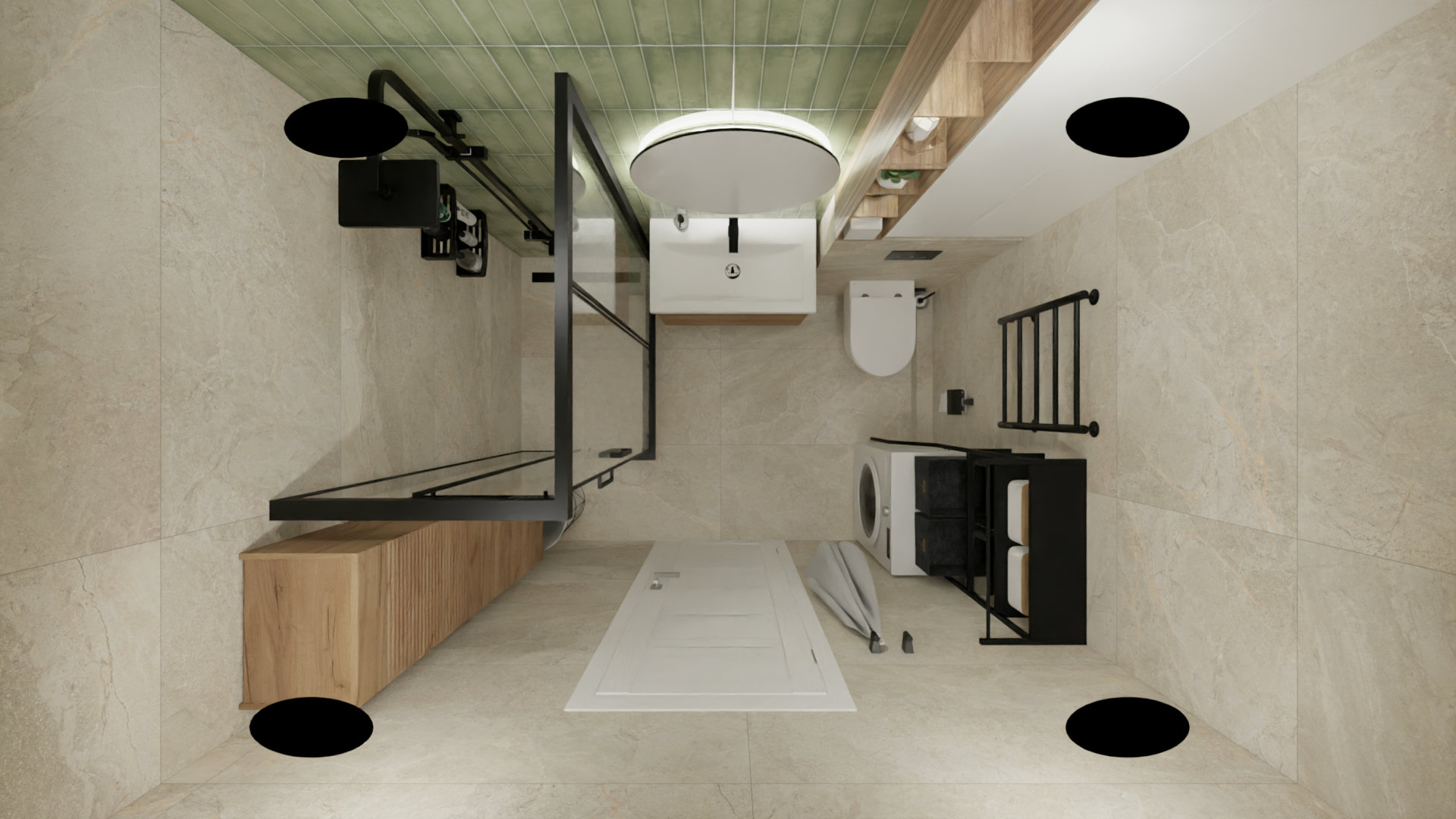 Ванная комната в природных тонах 3 Ванная комната в природных тонах 3