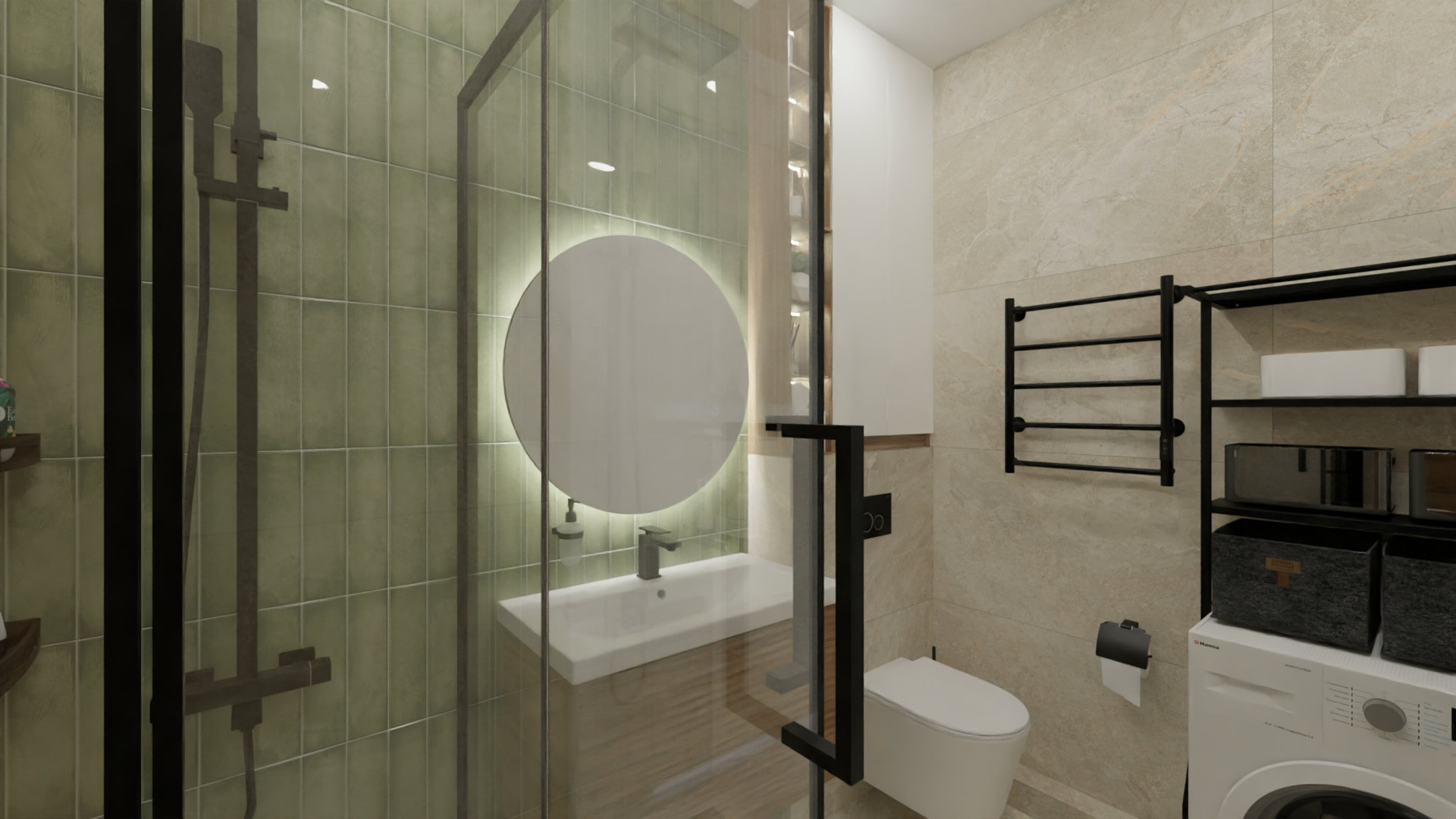 Ванная комната в природных тонах 4 Ванная комната в природных тонах 4